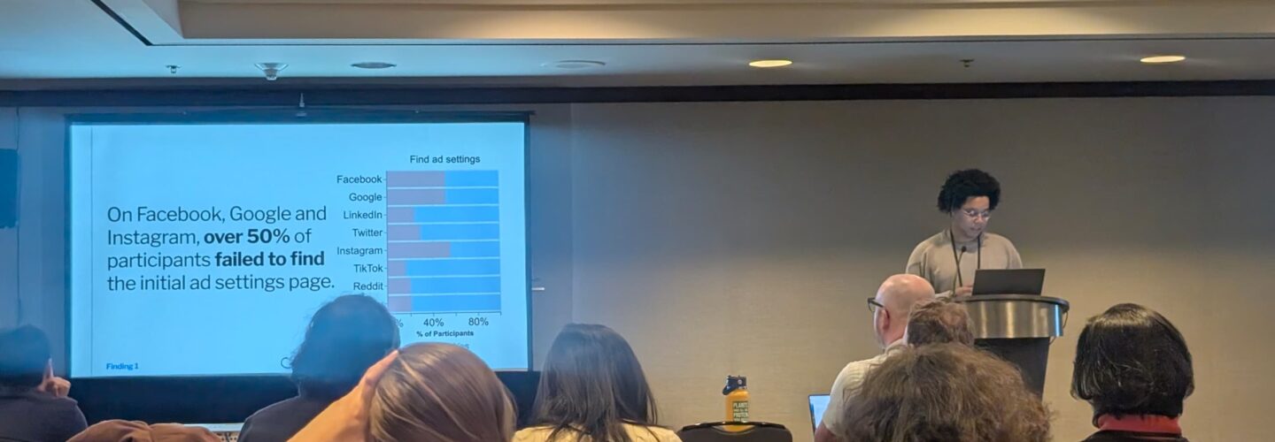 presenting research at a conference